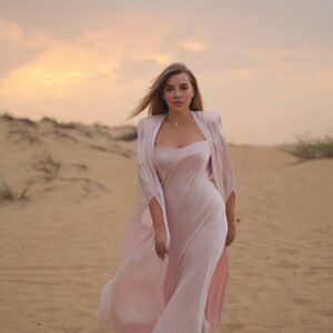 Cloud slip dress (pink)