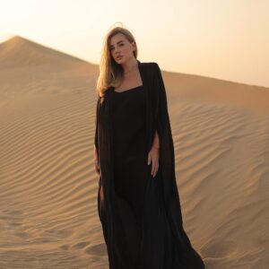 Cloud cape abaya